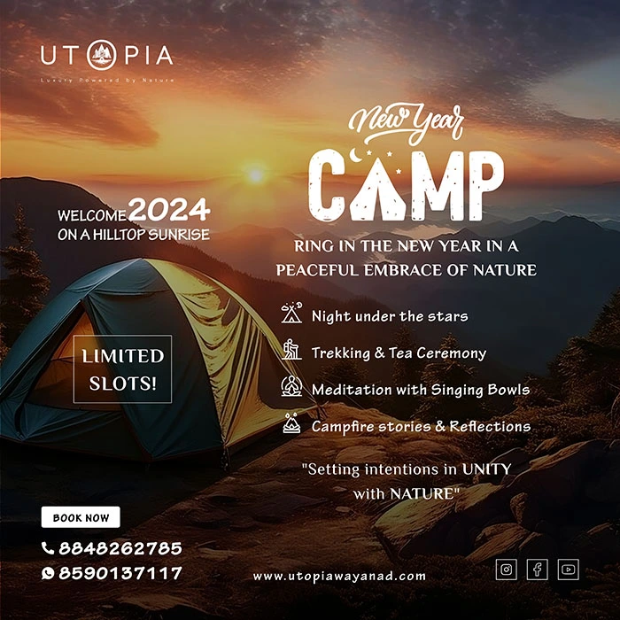 New Year camp utopia